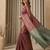 brown color silk blend saree for graceful ceremonial looks