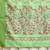 Peach-Coloured & Green Kalamkari Zari Silk Cotton Saree