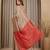 copper color silk blend saree for graceful ceremonial looks