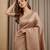 copper color silk blend saree for graceful ceremonial looks