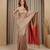 copper color silk blend saree for graceful ceremonial looks