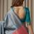 teal blue color silk blend saree for graceful ceremonial looks