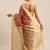 Maroon & Yellow Kalamkari Zari Silk Cotton Tussar Saree