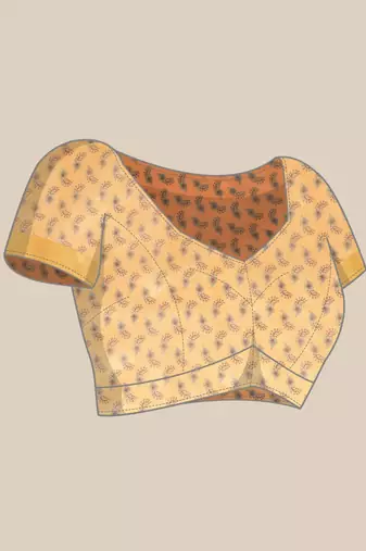 Maroon & Yellow Kalamkari Zari Silk Cotton Tussar Saree