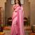 pink color manipuri kalam smart glamorous looks saree