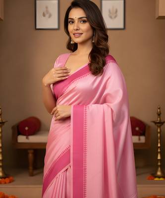 pink color manipuri kalam smart glamorous looks saree 3