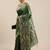 Olive Green Ethnic Motifs Bhagalpuri Saree