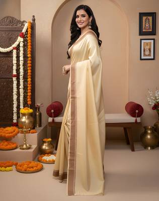 yellow color manipuri kalam smart glamorous looks saree 4