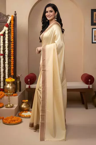 yellow color manipuri kalam smart glamorous looks saree