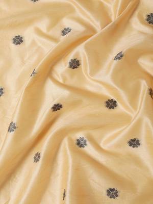 Beige & Black Ethnic Motifs Bhagalpuri Saree 5