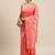Peach-Coloured & Beige Ethnic Motifs Saree