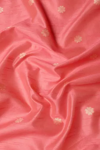 Peach-Coloured & Beige Ethnic Motifs Saree