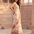 cream color silver cotton blend designer printed stylish girlie saree