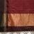 Maroon & Brown Checked Zari Banarasi Saree