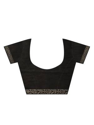 Black & Brown Bhagalpuri Saree 7