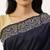 Navy Blue & Beige Bhagalpuri Saree