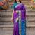 purple color soft silk blend woven jari jacquard designer ethnic partywear saree