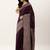 Burgundy & Off White Bhagalpuri Saree