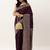 Burgundy & Off White Bhagalpuri Saree