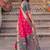 pink color soft silk blend woven jari jacquard designer ethnic partywear saree