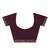 Burgundy & Off White Bhagalpuri Saree