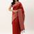 Red & Off White Ethnic Motifs Bhagalpuri Saree