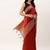 Red & Off White Ethnic Motifs Bhagalpuri Saree
