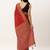 Red & Off White Ethnic Motifs Bhagalpuri Saree