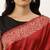 Red & Off White Ethnic Motifs Bhagalpuri Saree