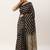 Black & Gold-Toned Jute Silk Tussar Saree