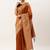 Orange & Off White Woven Design Bhagalpuri Saree