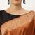 Orange & Off White Woven Design Bhagalpuri Saree