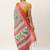 Pink & Green Kalamkari Jute Silk Tussar Saree