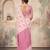 pink color cotton blend woven resham designer fancy festive saree