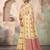 yellow color cotton blend woven resham designer fancy festive saree
