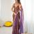 blue color silk blend  bollywood style glamorous ceremonial saree