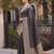 black color cotton blend woven designer ethnic partywear saree
