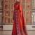 orange color soft silk blend woven designer fancy festive rich saree