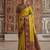 mustard color soft silk blend woven designer fancy festive rich saree