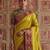 mustard color soft silk blend woven designer fancy festive rich saree