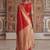 red color soft silk blend woven designer fancy festive rich saree