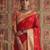 red color soft silk blend woven designer fancy festive rich saree