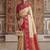 cream color soft silk blend woven designer fancy festive rich saree
