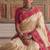 cream color soft silk blend woven designer fancy festive rich saree