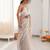 chiku color nc moss silk blend heavy work wedding special designer looks saree