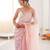 pink color nc moss silk blend heavy work wedding special designer looks saree