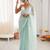 pista color nc moss silk blend heavy work wedding special designer looks saree