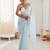 sky blue color nc moss silk blend heavy work wedding special designer looks saree