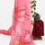 pink color organza smart printed saree with embroidered blouse