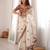 white color fancy silk blend embroidered bollywood style partywear saree